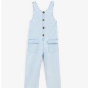 denim wrap jumpsuit